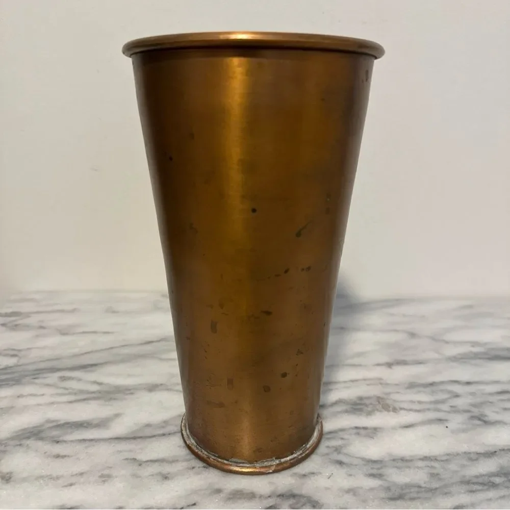 Rare Pottery Barn Copper flower vase
